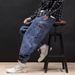Leggings Jeans Men's Spring And Autumn Fatty Fattened Trousers Loose Leggings Harlan Pants Casual Pants_mkmklike.com