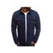 Loom Men's New Multi-Pocket European And American Hot Push Denim Casual Solid Color Cardigan Button Workwear Jacket_mkmklike.com