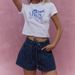 Cross-border High-waisted Women, Summer Hot Girl European And American Style Casual Straight Lace-up Denim Shorts For_mkmklike.com