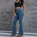 Ultra-Stretchy High Waist Flare Jeans For Women - Butt-Lifting Bootcut Denim Pants In 15 Colors (Mid Blue/Black/Olive Green & More)_mkmklike.com