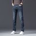 Spring High-end Jeans Men's New Elastic Slim-fit Straight Men's Pants Spring And Autumn Middle-aged Casual Trousers Men_mkmklike.com