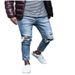Men's Clothing Jeans, New Ripped Holes, Popular Men's Trousers, Men's Pencil Pants_mkmklike.com