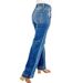 Women's Clothing Spring New Blue Washed Straight Temperament Jeans Women's Wear_mkmklike.com