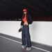 Cross-Border European American Women's Clothing INS Hot-Selling Denim Jacket And Flared Cuffed Pants Set_mkmklike.com
