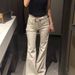 American-style Flared Jeans, New Trendy High-waisted Floor-length Slim-fit Trousers_mkmklike.com