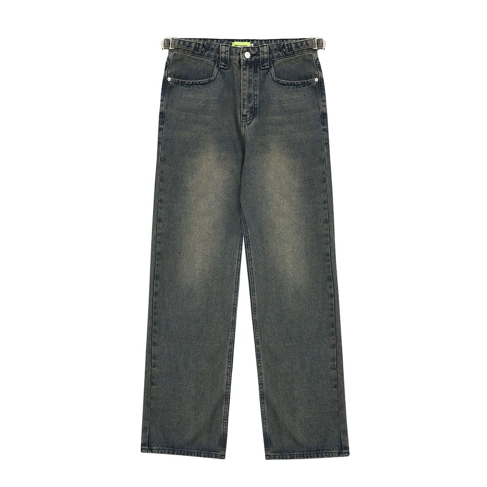 Men's Clothing Vintage Wash Water To Make Old Baggy Jeans_mkmklike.com