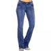 Women's Clothing Denim Low Waist Bone Breaking Flared Trousers_mkmklike.com