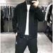 Autumn Winter Corduroy Trendy Brand Men's Cool Workwear Jacket Simple Solid Color Stand Collar Youth Korean Style Top_mkmklike.com