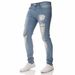 Fashionable Casual Men's Jeans With Personalized Holes, Slim Fit, Small Legs. Handsome And Versatile Pants_mkmklike.com