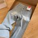 K Light Blue Rhinestone Straight Leg Jeans For Women's New Design, High Waist Slimming And Wide Leg Pants_mkmklike.com