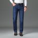 Men's Jeans Men's Loose Straight Elastic Spring And Autumn Thick Trousers_mkmklike.com