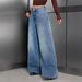 Women's Studded Jeans Style Retro Washed Casual Loose Straight Leg Pants Versatile_mkmklike.com