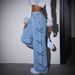 High Waisted Washed Bow Tie Jeans for Women Sexy Y2K Style American High Street Fashion 2026 Trendy Denim_mkmklike.com