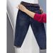 High Waisted Harem Jeans For Women Slimming Carrot Pants Plus Size Pear Shaped Petite Chubby Girls Spring Autumn Style_mkmklike.com