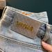 Men's Trendy Ripped Stretchy Slim Fit Jeans mid Length Shorts Blue Korean Style Basic Straight Leg Embroidered Patches_mkmklike.com