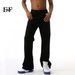 EF JEANS | 2024 New Product, American Vibe Simple Pure Black Washed Denim Trousers Straight Casual Trousers_mkmklike.com