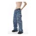 Men's Clothing Streetwear Distressed Washed Straight-Leg Jeans | High-Waisted Relaxed Fit | Vintage Blue Denim For Men & Women_mkmklike.com