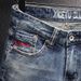 Men's Distressed Blue Jeans Stretch Denim Pants Ripped Details Slim Straight Leg Vintage Style Casual Wear_mkmklike.com