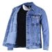 2024 Spring Korean Style Trendy Jacket Men's Casual Versatile Autumn Winter Youth Student Denim Shirt_mkmklike.com