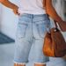 Women's Clothing Washed Hole Washed Cotton Women's Denim Shorts_mkmklike.com