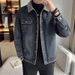 Pulse Pulse Spring Autumn New European And American Style Trendy Clothing Winter Fleece Men's Denim Jacket 2025 Thickened Casual_mkmklike.com