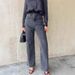 High-Waisted Stretch Wide-Leg Jeans For Women - Relaxed Straight-Leg Denim Pants_mkmklike.com