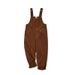 Pure Madden Workwear American Corduroy Overalls Amekaji Loose Straight Suspender Jumpsuit For Men Autumn Winter Coffee_mkmklike.com
