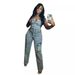 Women's Clothing New Tube Top Embroidered Jumpsuit Trousers Top Stretch Pants_mkmklike.com