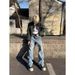 "Kennijima Vintage Ice Blue Flared Jeans For Men - High Waisted Retro Denim Pants With Cleanfit Style & Old Vibe"_mkmklike.com
