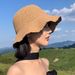 Hot Sale Japanese Travel Solid Bucket Hats New Women Wavy Edge Sunshade Casual Versatile Simple Breathable Fashion Braid_mkmklike.com