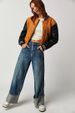 DY European And American Style New Vintage Washed Mid-waist Slimming Rolled Hem Loose Versatile Straight-leg Women's_mkmklike.com