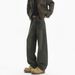 Vintage Washed Men's Straight Leg Jeans With Big Pockets | Distressed Denim Pants For Spring & Summer | American Streetwear Style_mkmklike.com