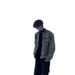 American Style Short For Men, With A High-End And Cool Hairstyle, Trendy Brand Men's Clothing, Shoulder Pads, Stand Up_mkmklike.com
