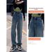 High-waisted Straight-leg Jeans Women, Early 2026 New Style, Petite-friendly, Loose-fitting, Slimming, Wide-leg,_mkmklike.com