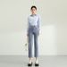 2026 Spring New Women's Straight-Leg Jeans, High-Waisted, Petite-Friendly, Slimming, Loose-Fit, Nine-Point Cigarette_mkmklike.com