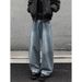 Men's Clothing Retro Curved Blade Wide Leg Jeans For Men Loose Fit Straight Leg Cool Stylish Trendy Casual Trousers For Autumn Winter_mkmklike.com