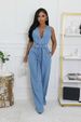 K Tight-waisted, Slim-fitting, Stretch Denim Overalls; Straight, Loose Overalls;_mkmklike.com