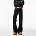 Parisian Bootcut Jeans – Classic Black Washed Denim With Slight Flare (S-3XL)_mkmklike.com
