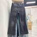 2026 Early Spring New European American R&13 Style Black And Gray Mid-low Waist Slightly Stretchy Cropped Flared Jeans_mkmklike.com