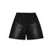 Men's Denim Shorts Summer Style European Size Rhinestone Craftsmanship Elastic Waist Five Point Pants_mkmklike.com