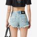 Women's Clothing Flower Hand Painted Ripped Denim Shorts Embroidered Ink High Waist Slim Hot Girl Hot Pants Casual Trend_mkmklike.com
