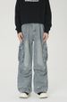 Men's Clothing Street Style Splashed Workwear Jeans Pockets Hip Hop Distressed Wide Leg Trousers_mkmklike.com
