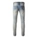 Men's Clothing European And American Street Fashion Ripped Jeans Men's Denim Trend Men's Jeans High Street American Style Skinny Pants Slim Fit 839_mkmklike.com