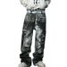 Men's Clothing Same Original Design Digital Printing 3D Printing Pants Chain Printing Straight Jeans_mkmklike.com