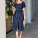 Women's Clothing Knee-length street dress with tassels and patchwork_mkmklike.com