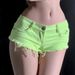 Women's Clothing New Nightclub Hot Girl Low Waist Performance Clothes Peach Hip Hot Pants Ripped Ultra Short Denim Shorts_mkmklike.com