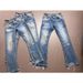Distressed Blue Burnout Jeans – Raw Edge Destroyed Denim With Acid Wash & Ripped Details (S-3XL, Vintage Streetwear, Unisex Relaxed Fit)_mkmklike.com