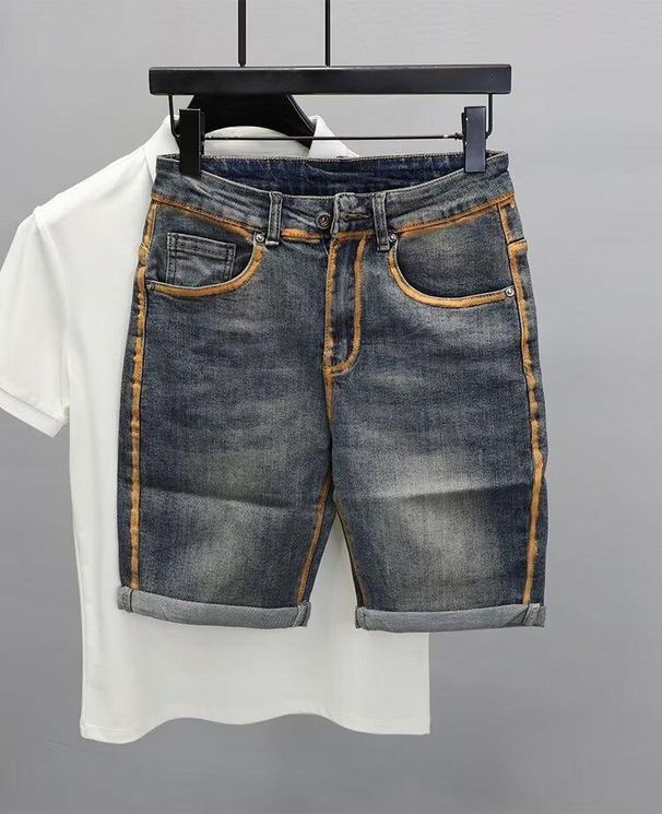 Men's Clothing Denim Shorts Men's Summer American Loose Pants Baita Casual Shorts Control_mkmklike.com