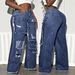 Men's High Waist Trendy Hip Hop Loose Straight Leg Casual Trousers Distressed Design American Street Style_mkmklike.com