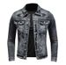 Men's Clothing Denim Jacket Men Spring And Autumn American Retro Distressed Trend Slim Fit Motorcycle Jacket Workwear Casual Tops Men_mkmklike.com